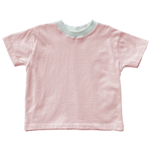 camiseta Infantil oversized rosa claro - Pé de Limão